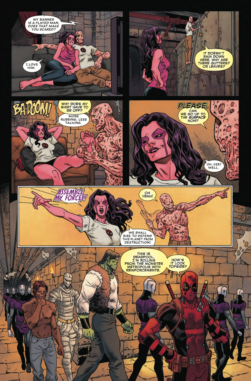 Illustration for article titled Marvel exclusive: Deadpool #14 starts a Civil War within The Mercs For Money